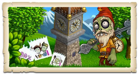 17 октября - Часовая башня в игре Зомби Ферма